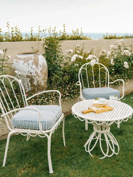 The Al Fresco Chair Cushion - Lauren'S Navy Stripe