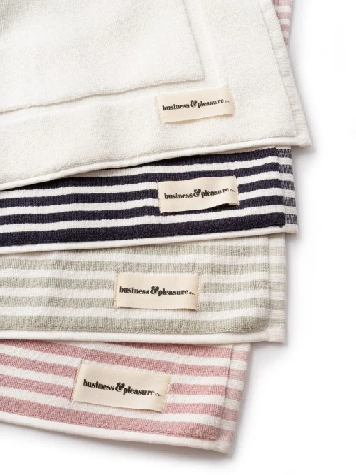 The Bath Mat - Lauren'S Sage Stripe