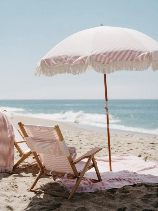 The Beach Blanket - Lauren'S Pink Stripe