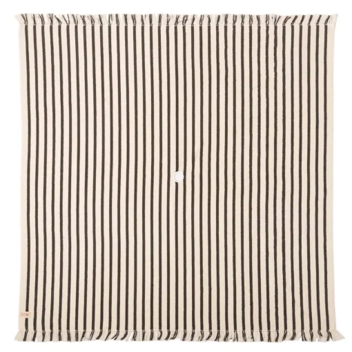 The Beach Blanket - Monaco Black Stripe