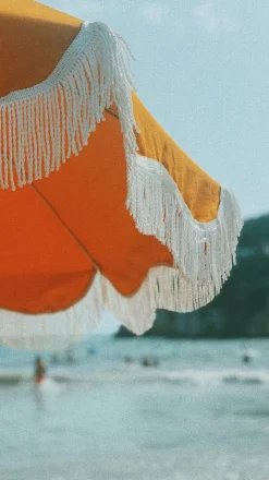 The Holiday Beach Umbrella - Vintage Gold