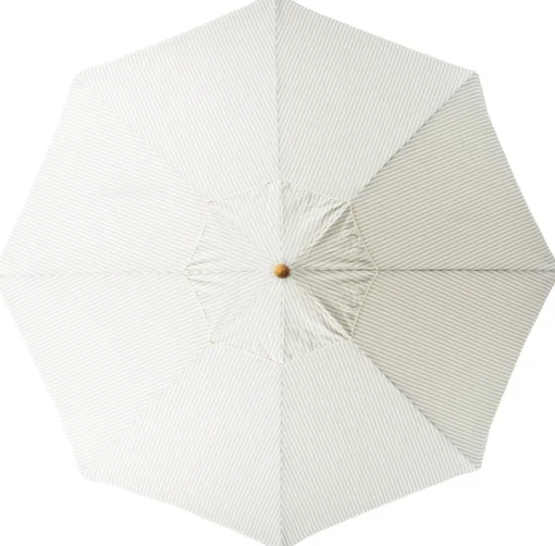 The Market Umbrella - Lauren'S Sage Stripe