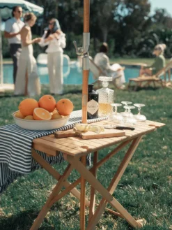 The Table Cloth - Lauren'S Navy Stripe